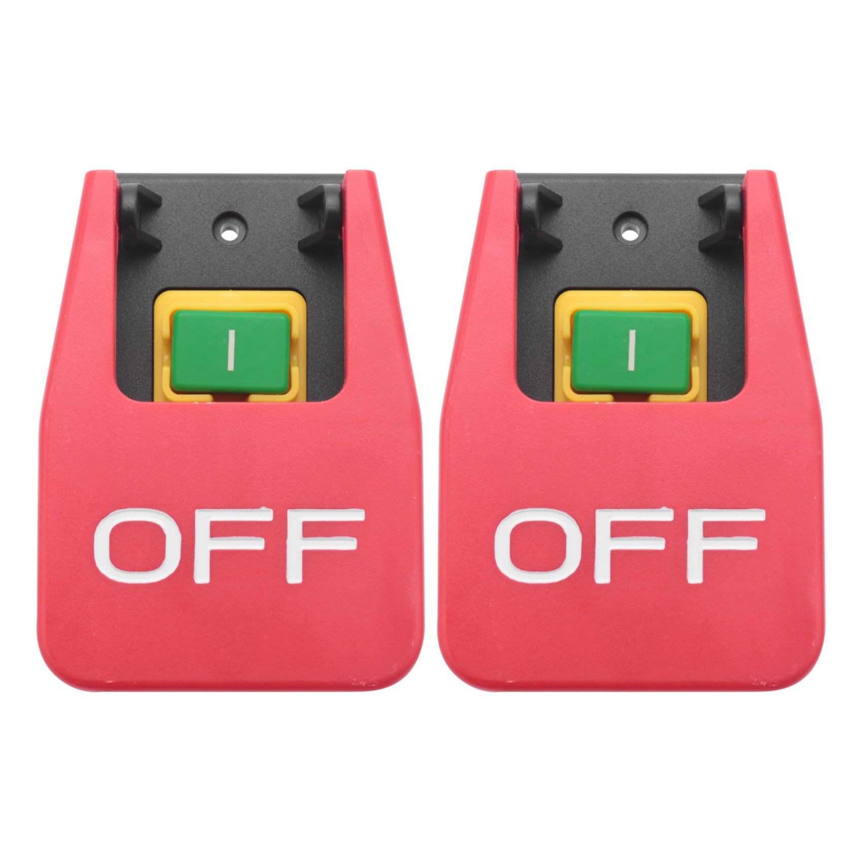 2X OffOn Red Cover Emergency Stop Push Button Switch 16A PowerOff
