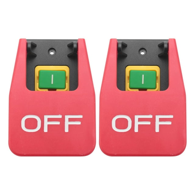 2X OffOn Red Cover Emergency Stop Push Button Switch 16A PowerOff