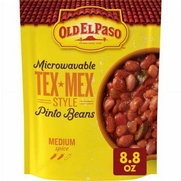 2X - Old El Paso Microwavable Tex-Mex Style Pinto Beans Pouch