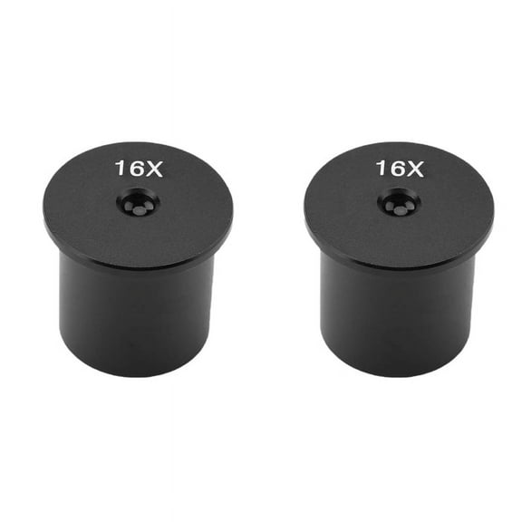 2X Optical Eyepiece Ocular Lens H16X 23.2mm 16X for Biological Microscope,2 * Eyepiece,black