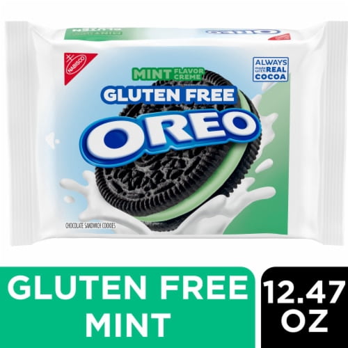 2X - Oreo Gluten Free Mint Creme Chocolate Sandwich Cookies 12.47 oz