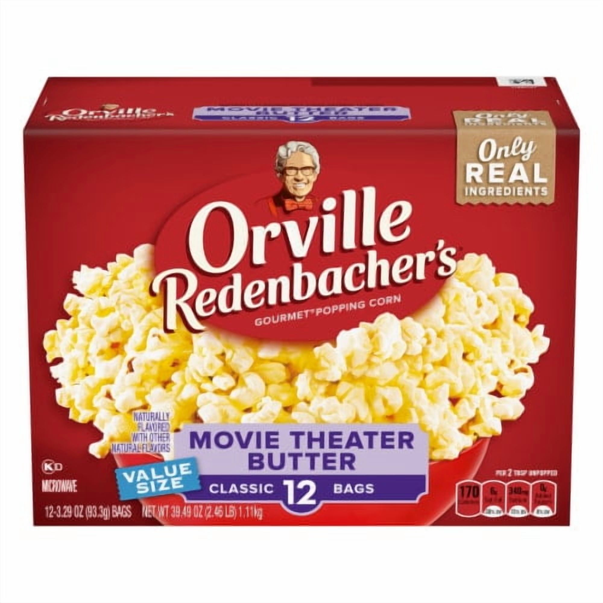2X - Orville Redenbacher's Movie Theater Butter Microwave Popcorn 12 ct / 3.29 oz