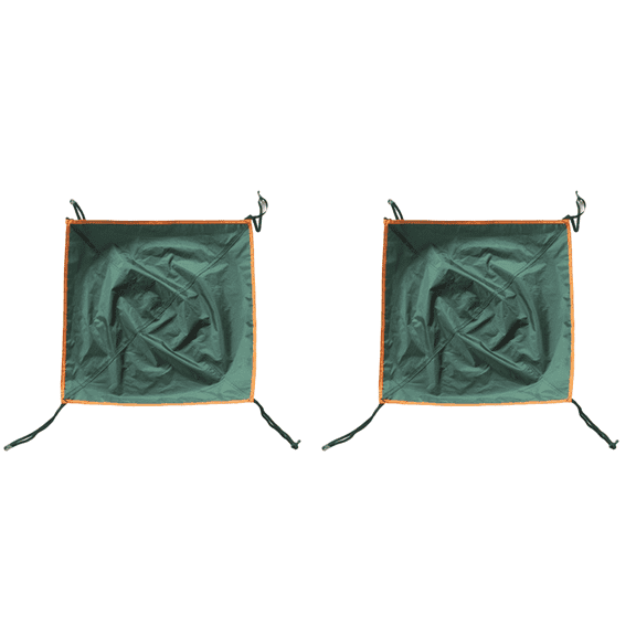 2X Outdoor Camping Replacement Tent Skylight Rain Proof Protection Roof Vent Cover Top Canopy(Green)