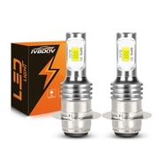 2X P15D P15D-25-1 H6M 100W Motorcycle Headlight LED Light Bulbs White 6000K 12V