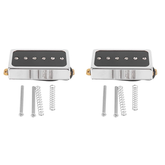 2X P90 Electric Guitar Pickup Humbucker Size Single Coil Pickup Guitar Parts and Accessories-Bridge