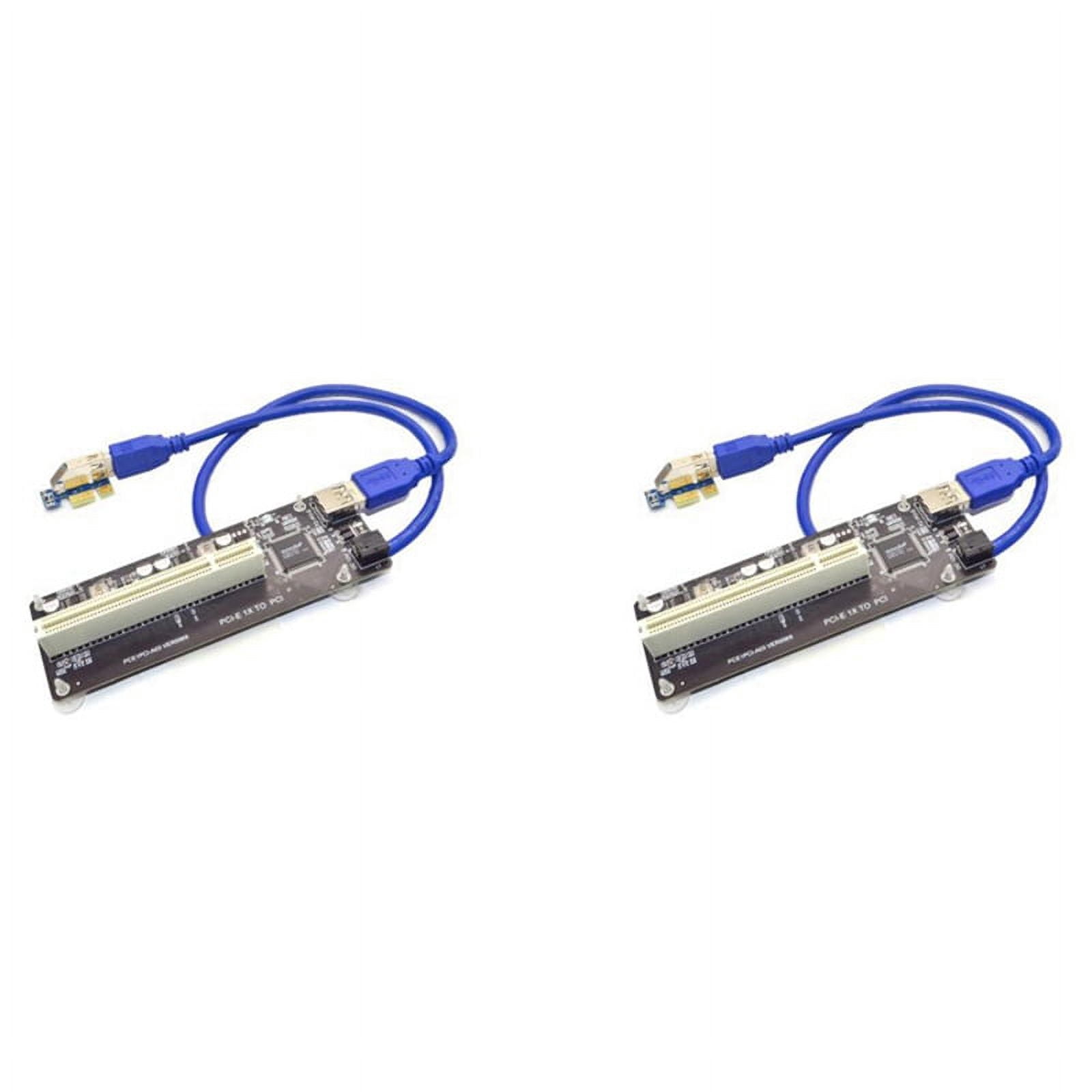 Al Bus Riser 2X PCIE PCI-E PCI X1 to PCI Riser Card Bus Card High Efficiency Adapter ...