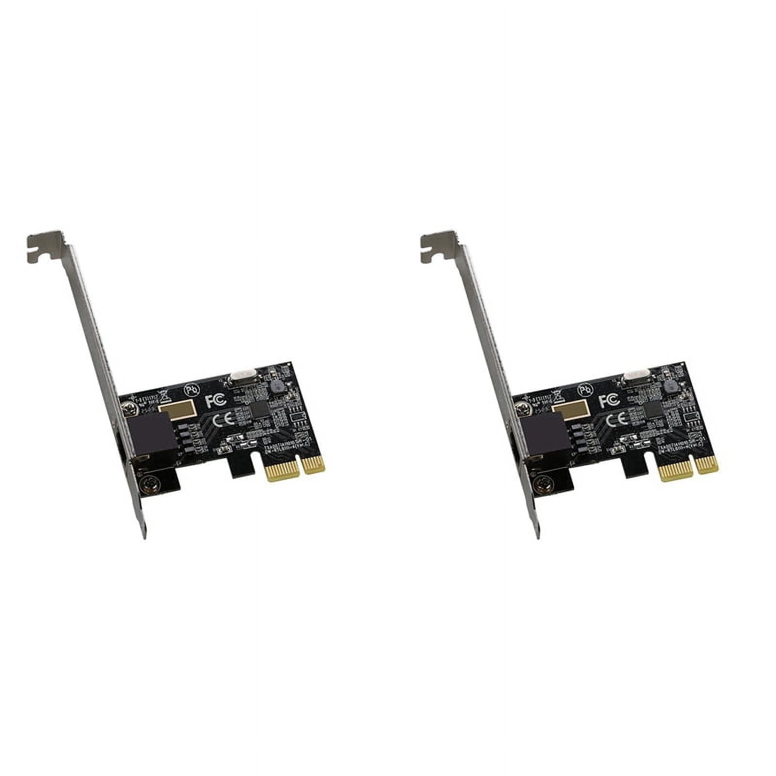 2X PCIE to RJ45 Network Card 10/100/1000Mbps RJ45 PCI Express Converter ...