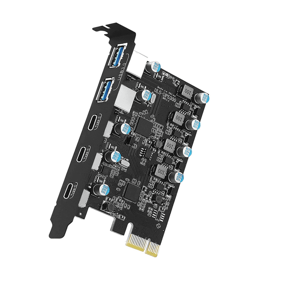 2X PCIe Expansion Card to 5 Port (3X USB C,2X USB 3.0-A ) PCI Express Expansion Card for /8/7 OS 10.8.2