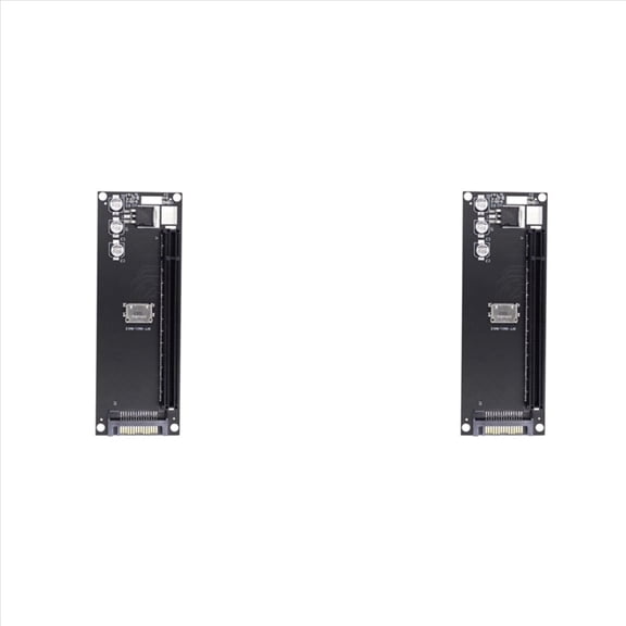 2X PCIe to SFF-8611 Adapter,Oculink SFF-8611 to PCIe PCI-Express 16X 4X Adapter with SATA Power Port,2 x Adapter