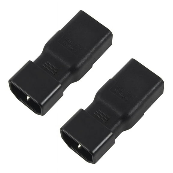 2X PDU UPS Power IEC Male C14 to Female C19 Adapter IEC C19 to C14 Connector,2 x C14 to C19 Adapter,black