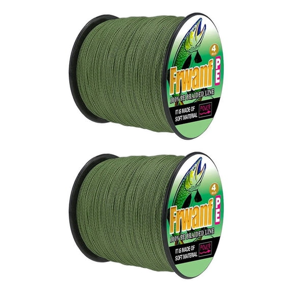 2X PE Braided Fishing Line 4 Strand 100M Super Strong Multifilament Thread for Carp Fishing Carp Lines 12Lb 2.0