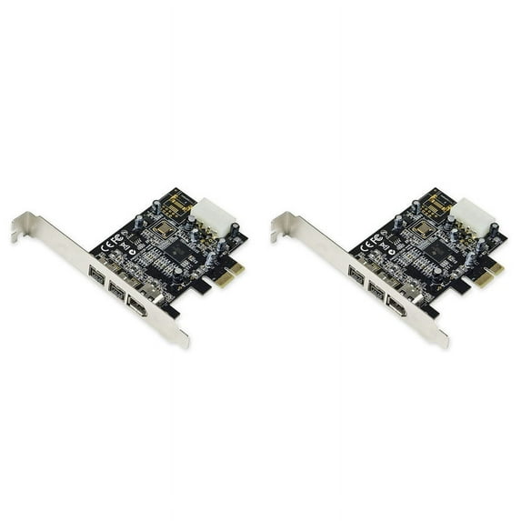 2X -PEX30016 3 Port IEEE 1394 Firewire 1394B & 1394A PCIe 1.1 X1 Card TI XIO2213B Chipset Requires Legacy Driver