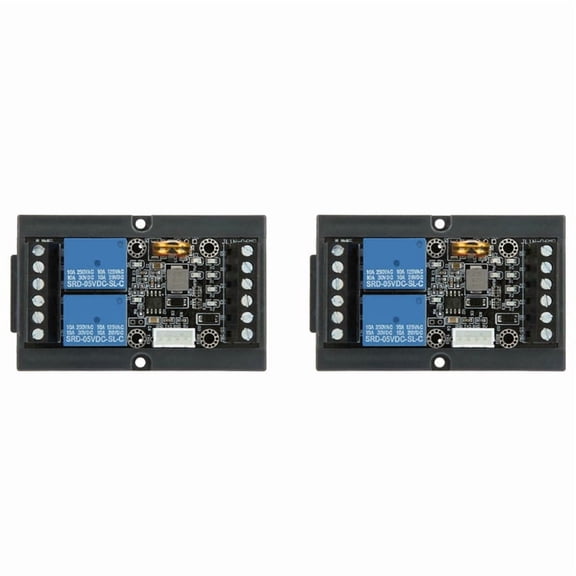 2X PLC Industrial Control Board FX1N-06MR Programmable Relay Delay Module WithShell