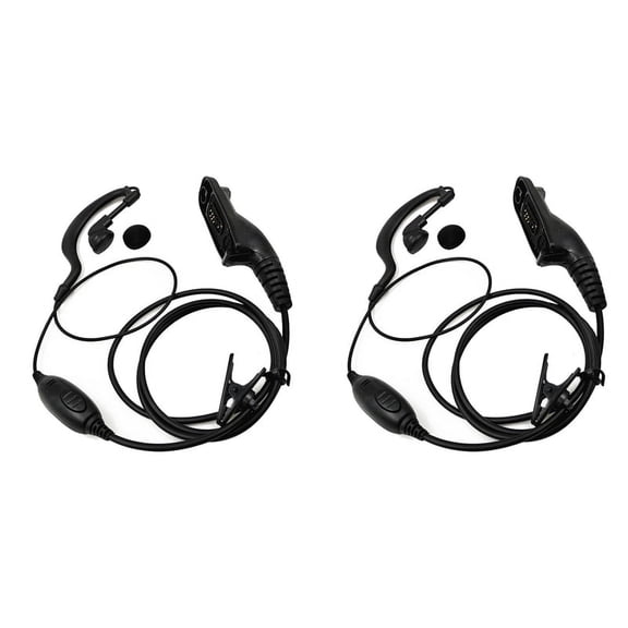 2X PTT Earpiece Headset Mic for Xir P8268 P8668 APX6000 APX7000 APX2000 DP3400 DP3600 DP4400 DP4800 DGP6150