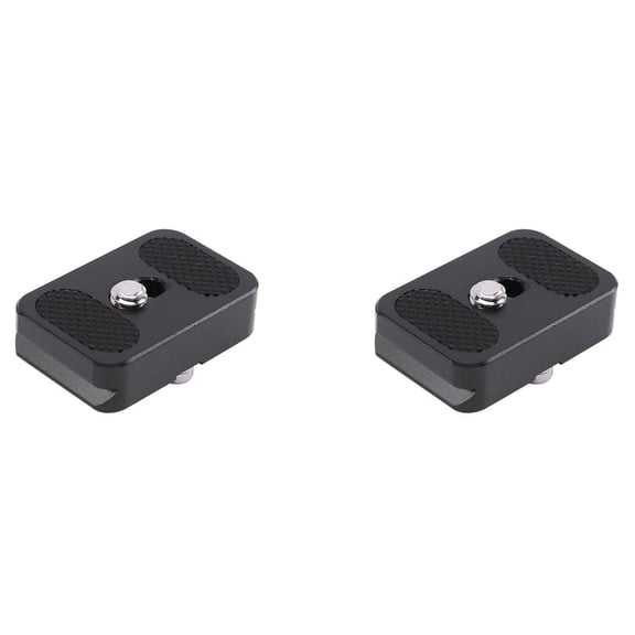 2X PU-25 Universal Mini Standard QR Quick Release Plate Digital SLR Camera Comes with an Hex Key,2 x Quick Release PlateWith screws,black