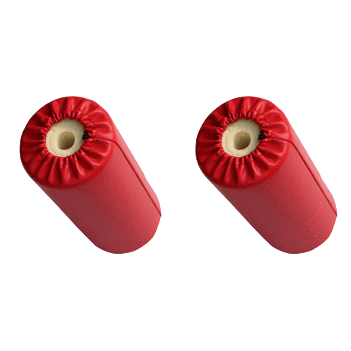 2X PU Leather Foam Foot Pad Sponge Roller Support Workout Exercise Equipment for Home Gym Weight Bench Workout Machine,2 x Foam Foot Pad Roller for Fitness Equipment,Red
