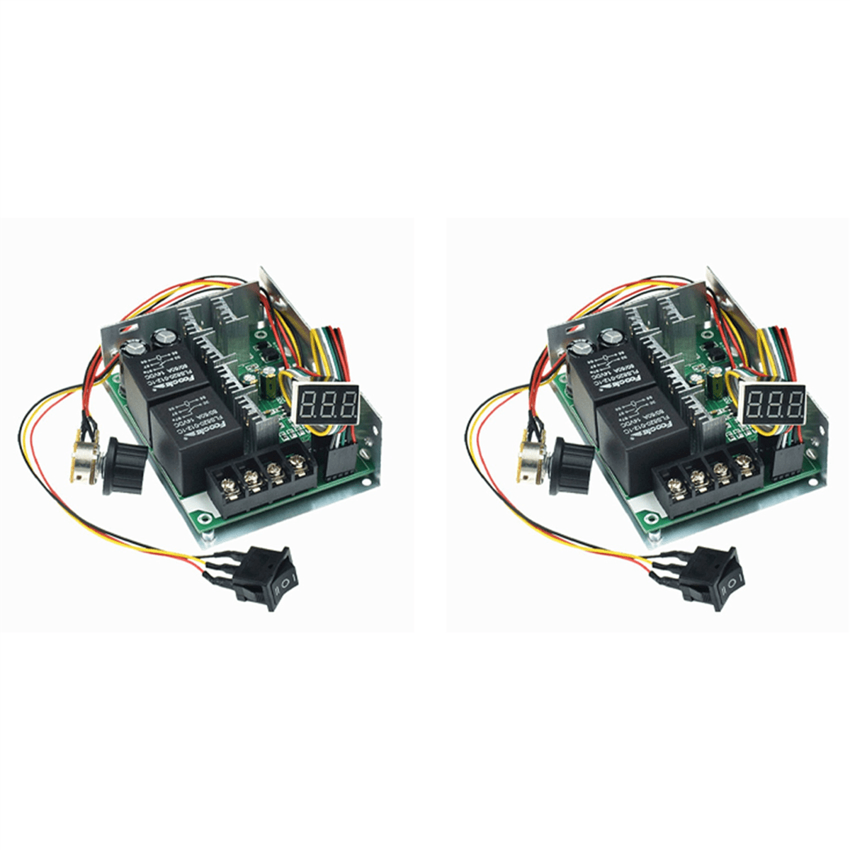 2X PWM DC Motor Speed Controller Digital Display 0100 Adjustable