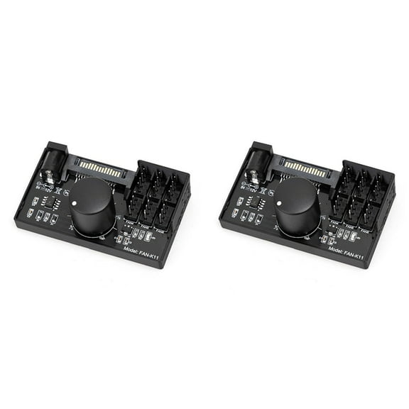 2X PWM Fan Speed Controller High Power DC Power 4Pin Fan Governor NAS Server Fan Speed Control PWM Speed Regulation