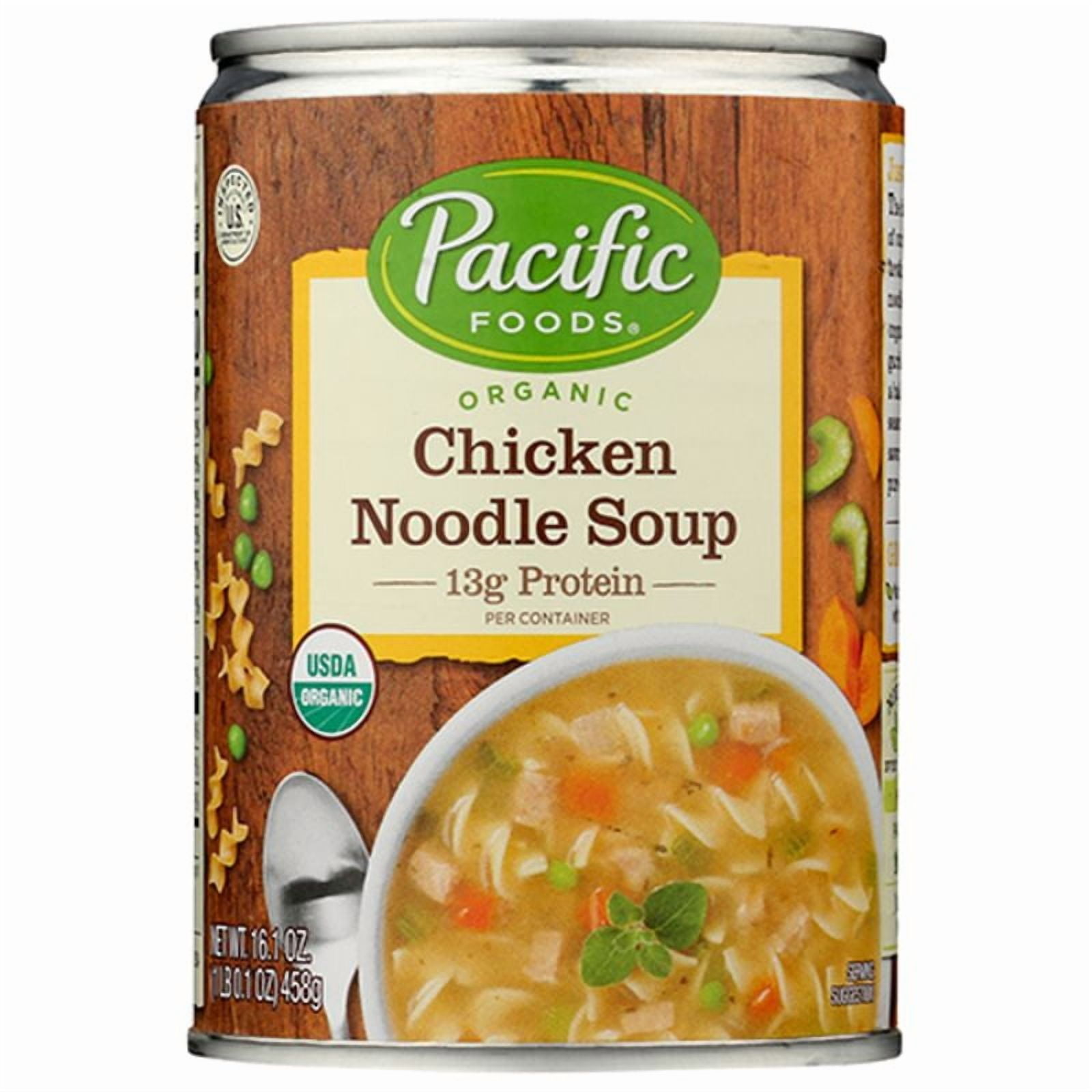 2X - Pacific Foods Organic Chicken Noodle Soup 16.1 oz