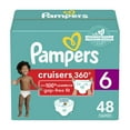2X Pampers Cruisers 360 Diapers Size 6, 48 Count, PullOn