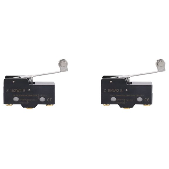 2X Panel Mount Long Hinge Roller Lever Ac Dc Basic -Switch Z-15Gw2-B