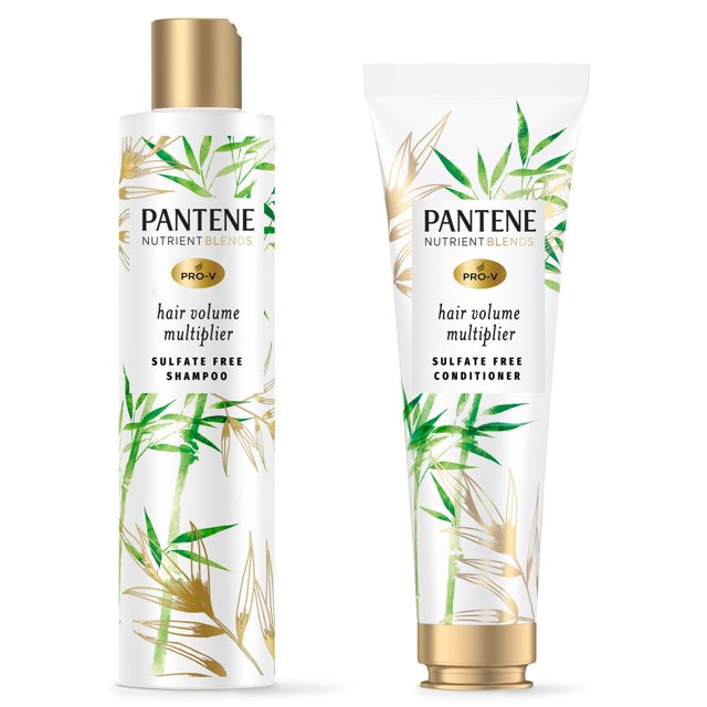 2X Pantene Nutrient Blends Silicone Free Bamboo Shampoo and