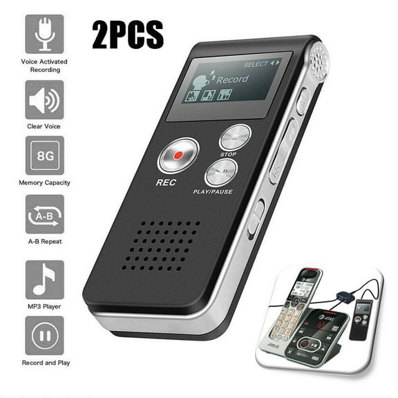 2X Paranormal Ghost Hunting Equipment Digital EVP Voice Activated Recorder