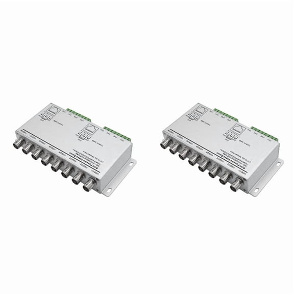 2X Passive Video Balun for TVI CVI AHD Cameras CCTV Via Twisted Pairs UTP Video Balun 8CH Transceiver BNC to UTP RJ45