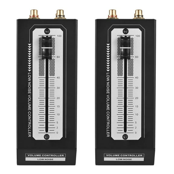2X Passive Volume Controller Mini Passive Preamp Active Speaker Volume Adjustment Controller Professional