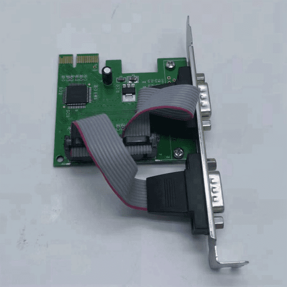 2X Pcie to Two Serial Ports RS232 Interface Industrial Control Computer Expansion Computer Adapter PCI-E Serial Card