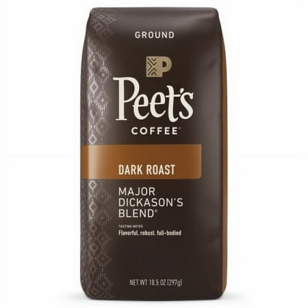 2X-Peet's Coffee Major Dickason's Blend Dark Roast Ground Coffee - 10.5 oz