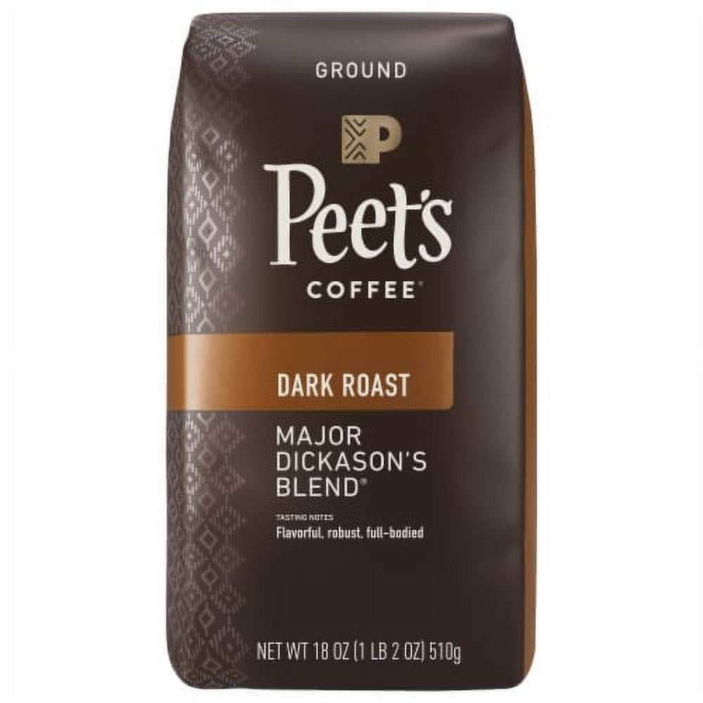 2X-Peet's Coffee Major Dickason's Blend Dark Roast Ground Coffee - 18 oz