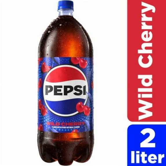 2X-Pepsi Cola Wild Cherry Soda Bottle - 2 liter
