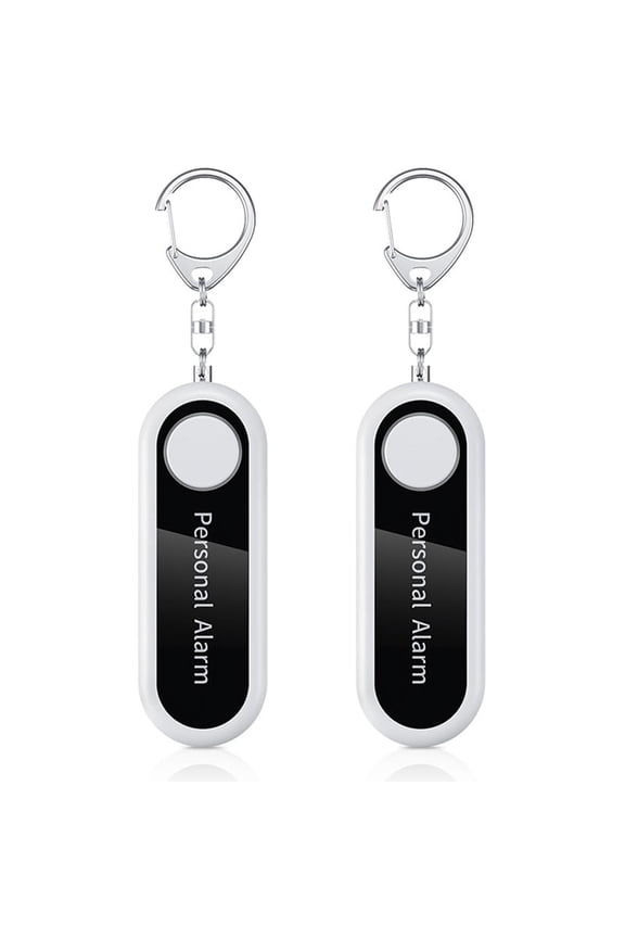 2X Personal Alarm Self 125DB Defenses Siren for Child Women Security Portable Keychain
