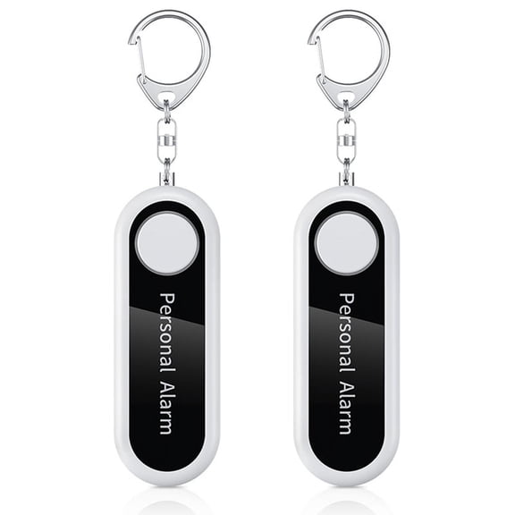 2X Personal Alarm Alarm 125DB Personal Defenses Siren for Child Women Security Portable Alarm Keychain