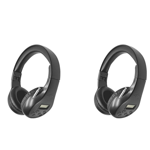 2X Personal FM Radio Headphones Ear , Wireless Headset Built in Radio for Mowing, Jogging, Walking, Daily Works