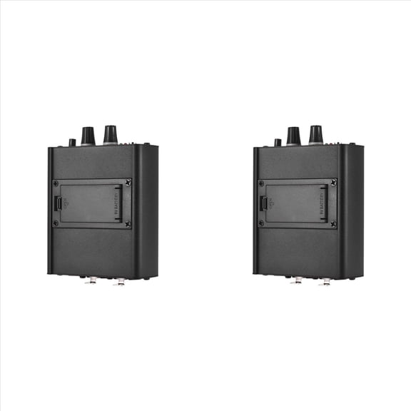 2X Personal In-Ear Monitor Headphones Amplifier with XLR Inputs 3.5mm Output Audio Interface,2 * Headphones Amplifier 2 * use manual,black