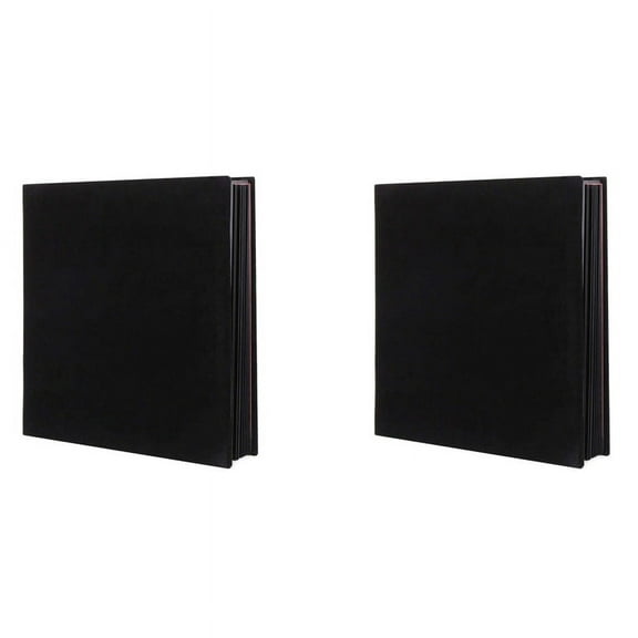 2X Photo Album Scrapbook Velvet Cover Thick Pages with Protective Film Save Images Permanently,Memory Book