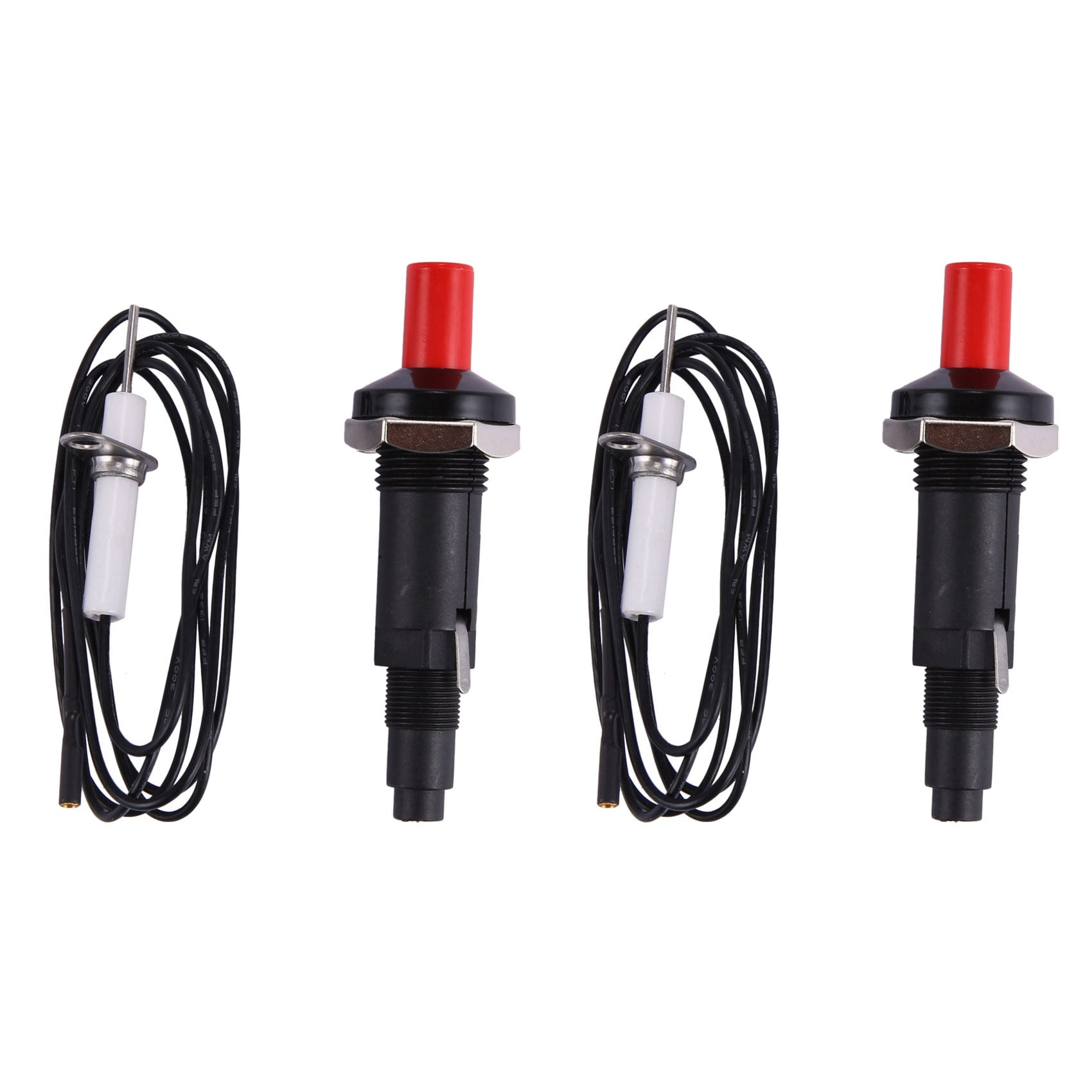 2X Piezo Ignition Set with Cable 1000mm Long Push Button Kitchen