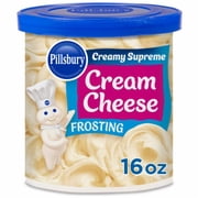 2X - Pillsbury Creamy Supreme Cream Cheese Frosting, 16 Oz Tub-16 oz