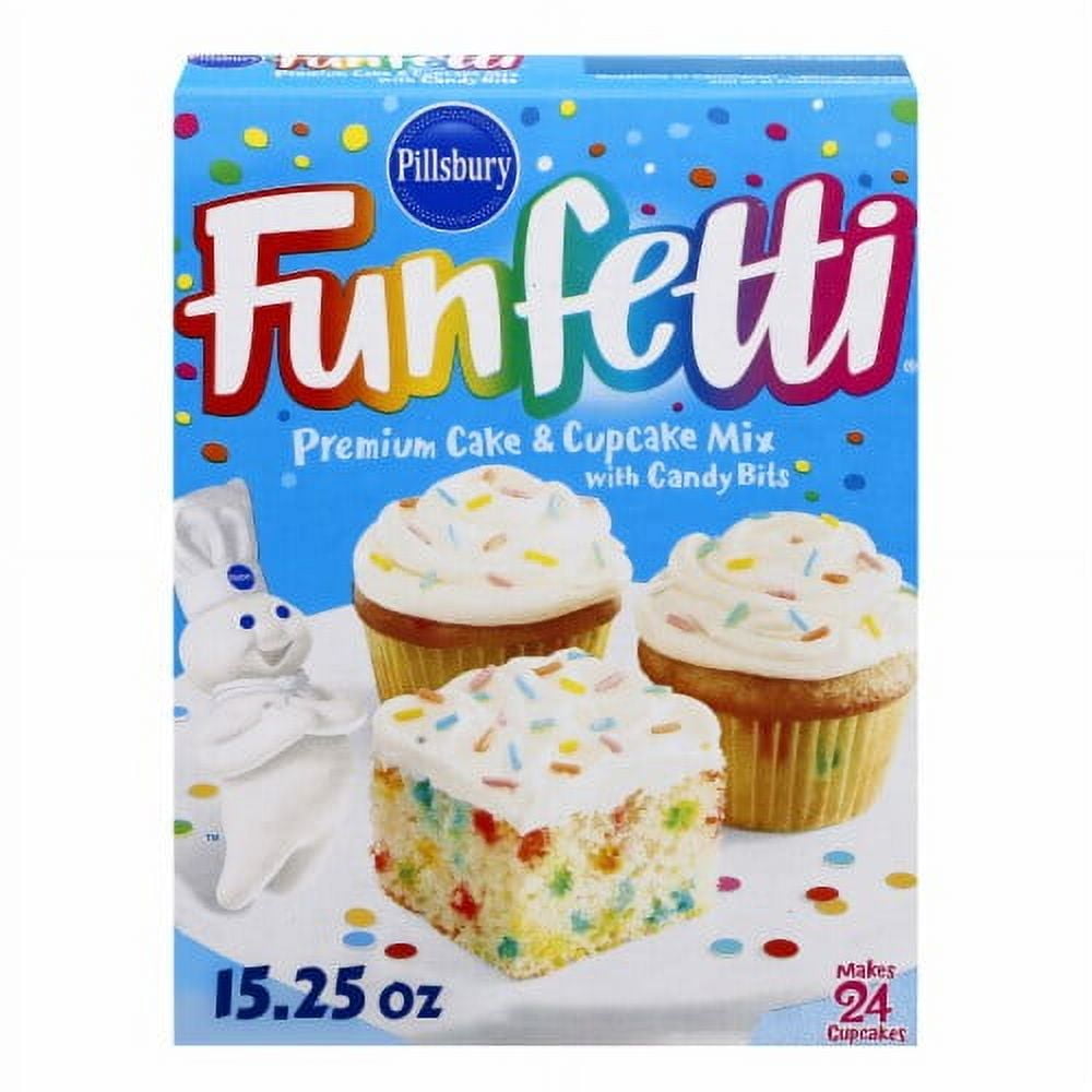 2X - Pillsbury Funfetti Cake Mix with Candy Bits-15.25 oz