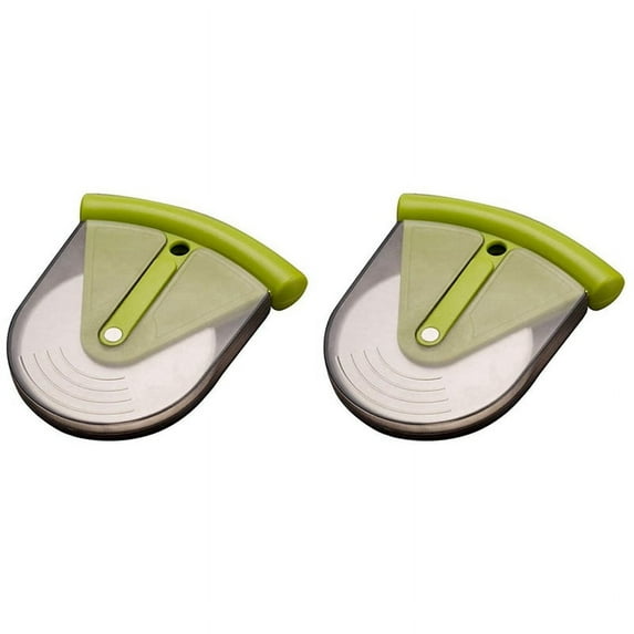 2X Pizza Cutter Wheel with Protective Guard-Portable Pizza Slicer with Stainless Steel Blade, Blade Cover