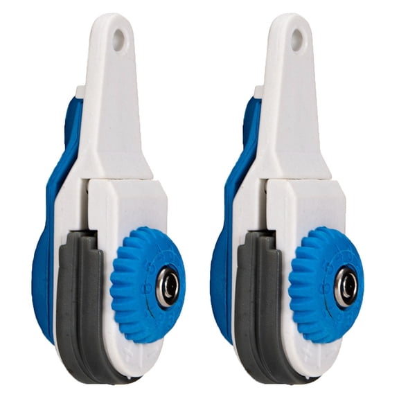 2X Planer Board Padded Release Clip Downrigger Fishing Line Release Snap Stacker Trolling Release Clips,2 x Downrigger release clip,white body&blue knob