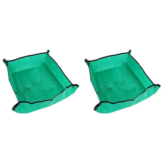 2X Plant Repotting Mat Waterproof Transplanting Mat Indoor Portable Square Foldable Easy
