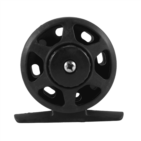 2X Plastic Fly Reel River Fishing Fly Fishing Stream Left / Right Exchange Possible (Reel Diameter 52 Mm)