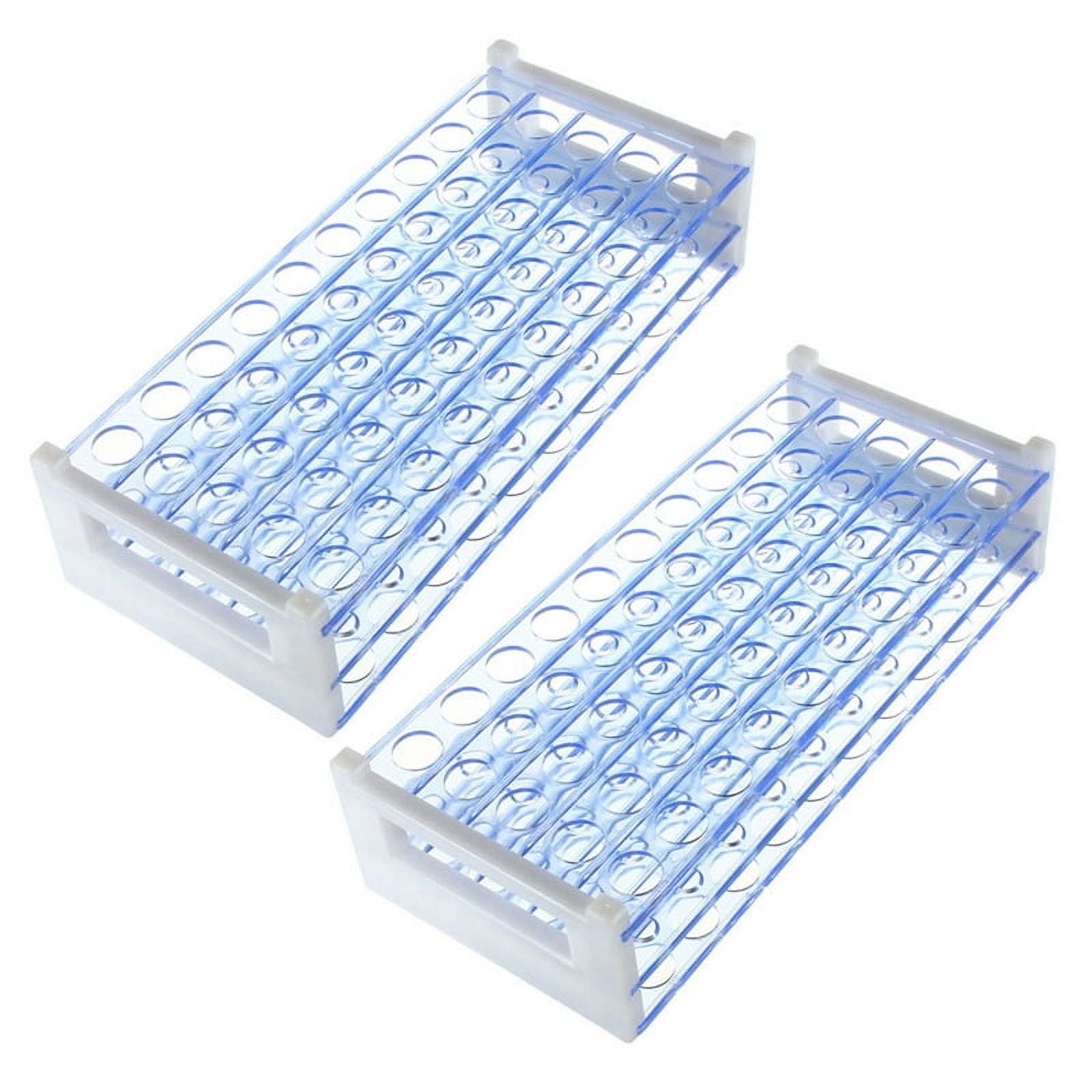2X Plastic Test Tube Stand Bracket Rack for 12-13MM Test Tubes 50 Hole ...