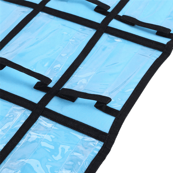 2X Pocket Chart for Calculator Holder, 30 Pocket Charts for Classroom 33.5 x 24.5 Inch Hanging Cell Phone Organizer