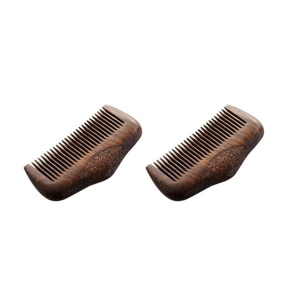 2X Pocket Comb Sandalwood Super Narrow Dent Wood Combs Static Lice Beard Comb Hairstyle Sandalwood Comb