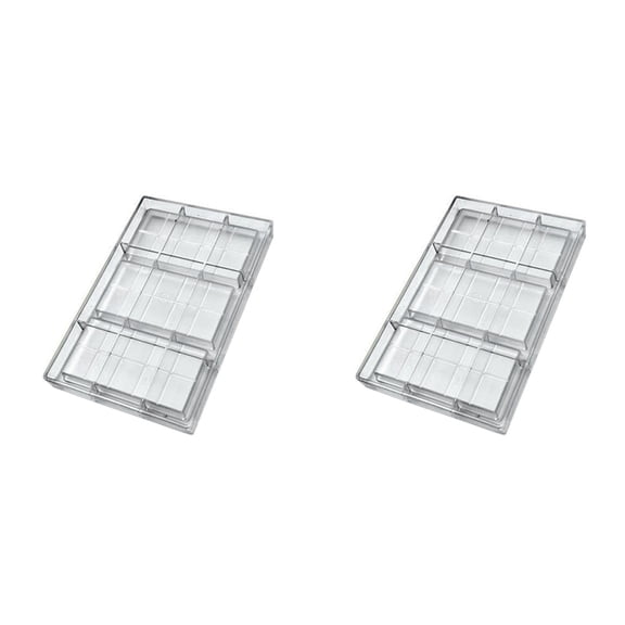 2X Polycarbonate Chocolate Bar Mold for Candy Making, Baking and Candy Snacks, Appliance for Professional Bakery.