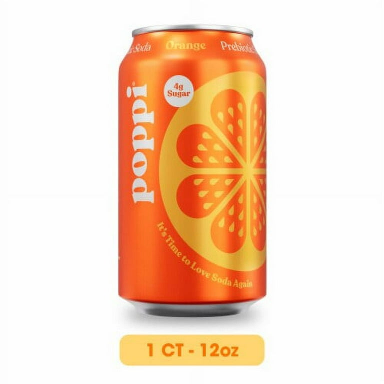 2X - Poppi Orange Prebiotic Soda 12 fl oz - Walmart.com